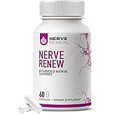 NERVE RENEW Advanced Nerve Support - 300mg Stabilized R-Alpha Lipoic Acid, Vitamin B Complex, Benfotiamine, Herbs for Fast-Acting Support