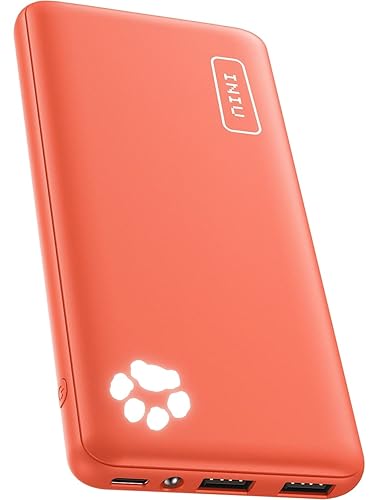 INIU Portable Charger, USB C Slimmest Triple 3A High-Speed