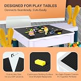 Lekebaby 4 Pack Classic Base Plates 25.5 x 25.5 cm Black Compatible view 7