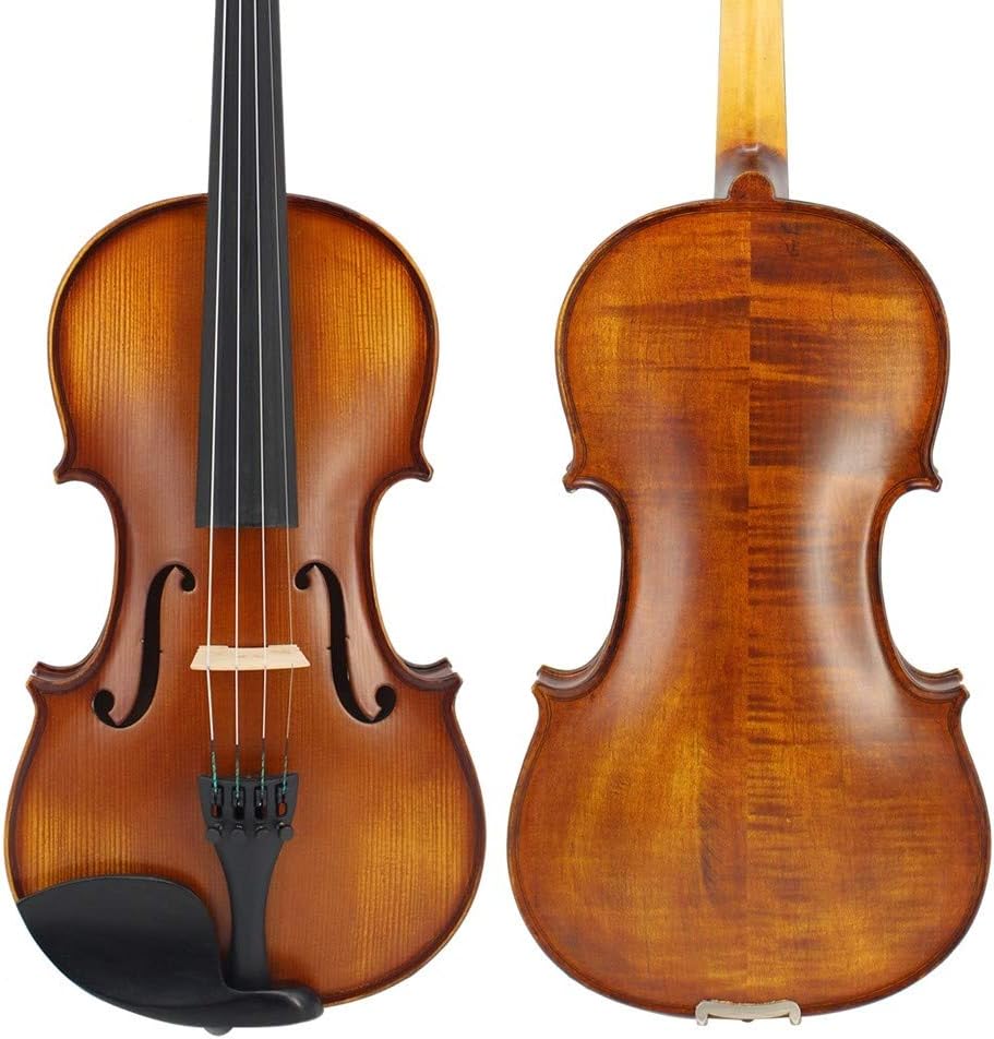 LOIKHGV Violines TLY Nature Flamed Maple Acoustic Violin Matte Violín