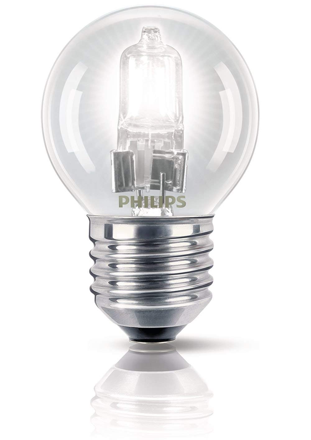 Philips Halogen Classic 28 W E27 240V P45 Eco Halogen Lamp - 2 Pack