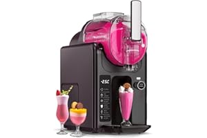 WETIE Slushy Machine, 82oz Slushie Maker with Adjustable Temperature, LED Display, Self-Cleaning, 5 Presets Frozen Drink Make