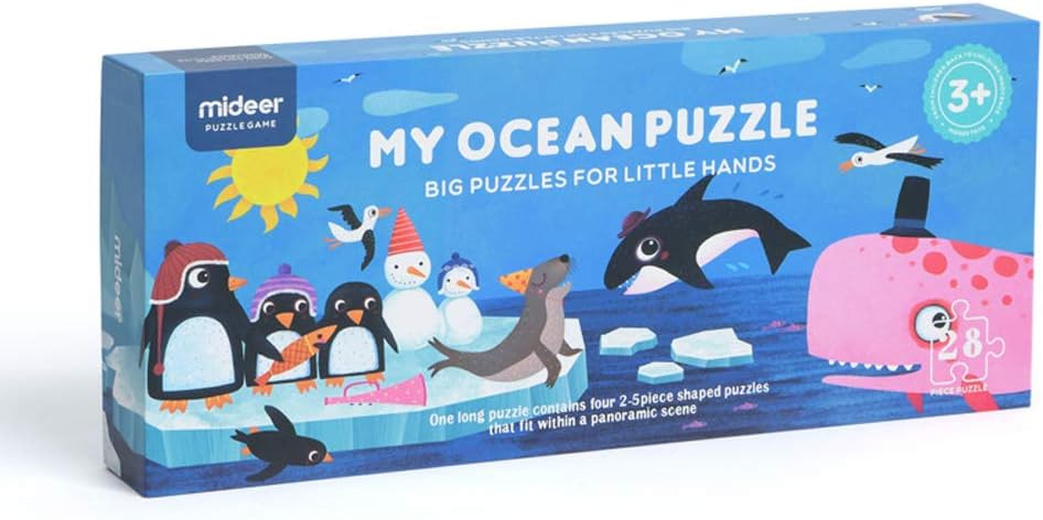 MiDeer Giant Floor Puzzle for Kids My Ocean Puzzle Early Learning Toy