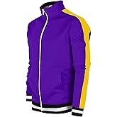 SCREENSHOT Mens Urban Hip Hop Premium Track Jacket - Slim Fit Side Taping Sportswear Urbanwear Streetwear Fashion Top