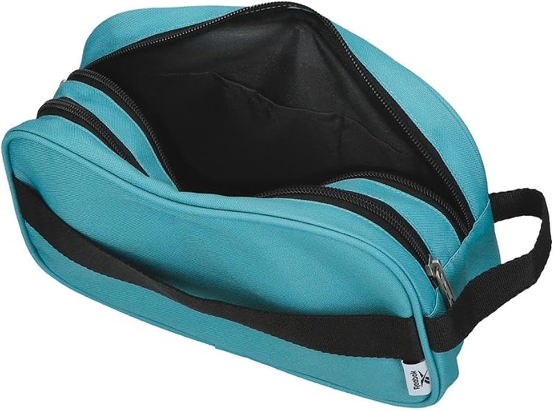 Boston Saco de Higiene Dois Compartimentos Azul Turquesa 26x16x12 cm Poliéster por Joumma Bags