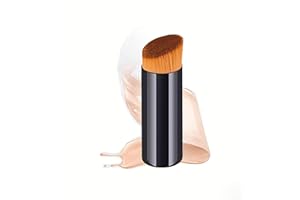 Short Handle Makeup Brush for Liquid Foundation - Portable Beauty Brushes Tool for Face Contour & Blending - Professional Mak
