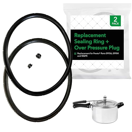 Impresa Presto Pressure Cooker Replacement Gasket and Overpressure