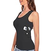 Concealed Carry Holster Tank Top - Everyday Conceal Carry Tactical Compression Bottom Shirts - Fits Small, Compact Equipment