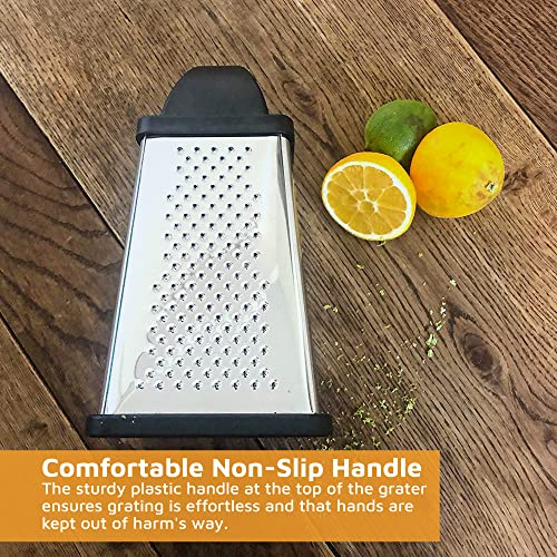 Stainless Steel FourSided Cheese Grater Perfect for Parmesan Cheese