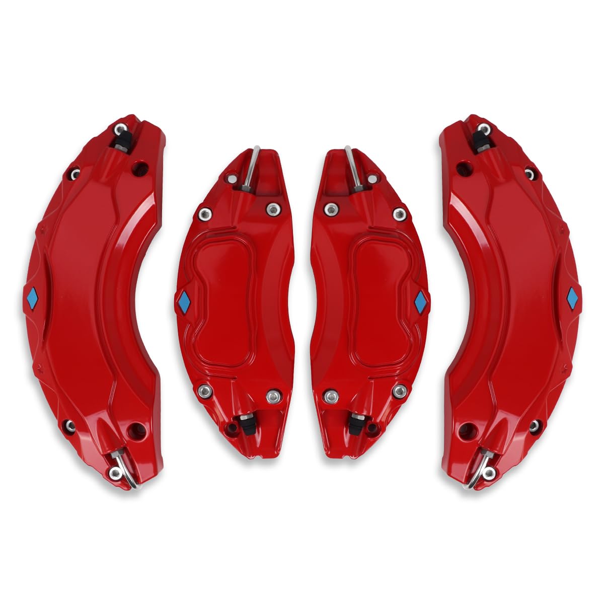 Photo 1 of YOUNZJ Caliper Covers Compatible for Toyota Camry 2019-2024 RAV4 2020-2024 17 in 18 in Wheel Hub fit Front and Rear Car Brake Caliper Cover Set of 4 Red