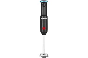 Chefman Cordless Portable Immersion Blender with One-Touch Speed Control - Quick Mix for Shakes, Smoothies, Soups, Dips, Sauc