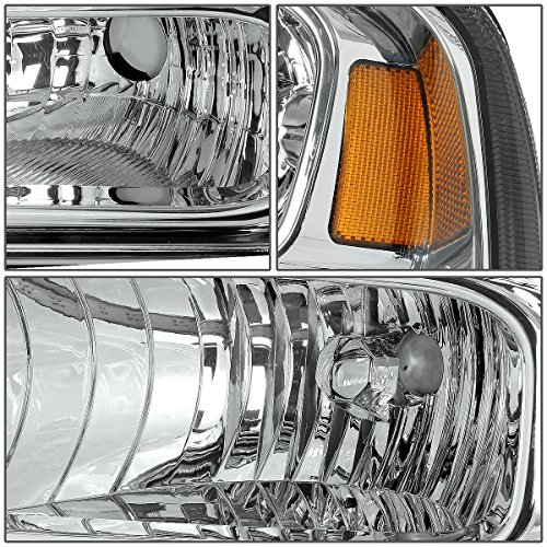 DNA Motoring HL-OH-FSUPER05-CH-AM Headlight Assembly (Driver and Passenger Side)