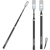 CAMOLO GEEK 118"/3.0m Invisible Selfie Stick Carbon Fiber, 9.8ft Extended Super Long Pole Compatible With Insta360 X4 X3 ONE 