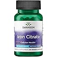 Swanson Iron Citrate 25 Milligrams 60 Veg Capsules