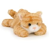 PEACH CAT Orange Tabby Cat Stuffed Animal Cute Kitten Plushies Gift for Kid | Soft Orange Cat Plush Toy Palm-Sized Stuffed Kitty Birthday Gifts for Kids Girls Boys Adults