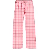 Remimi Girl Boy Plaid Pants Drawstring Summer Casual Loose Bottoms 5-14 Years