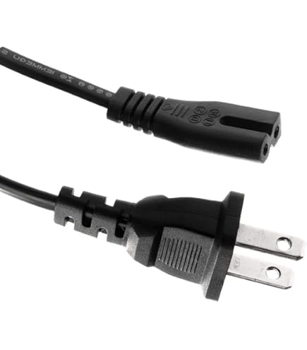 Amazon.com: NiceTQ Replacement US 2Prong AC Power Cord Cable