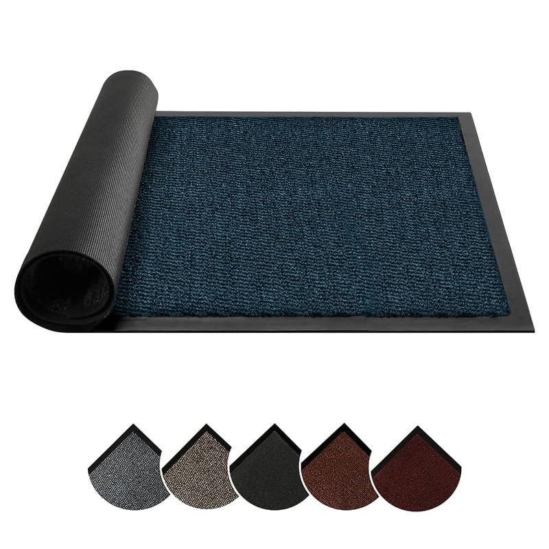 Circle of trust Dirt Trapper Door Mat Indoor & Outdoor 40x60cm Doormat - Non Slip Rubber Back Floor Mat - Super Absorbent Heavy Duty Mat, Washable Door Mat Barrier Mat