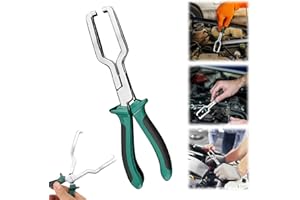 HOIUTER Electrical Disconnect Pliers, 2024 New Electrical Connector Disconnect Pliers for Cars Long Spark Plug Removal Pliers, Automotive Car Fuel Feed Pipe Plier Universal Pipe Clip Repair Tool (Green)