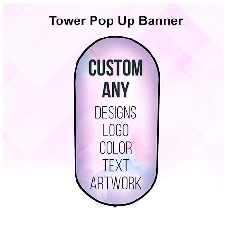 Bannerbuzz Tower Pop Up Banner 3 28 X 6 56 Amazon Co Uk Office