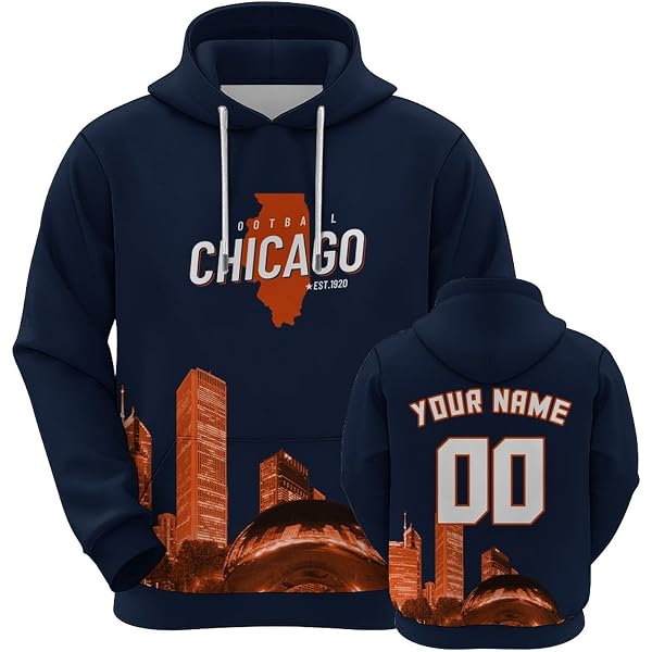 Custom Football Hoodie - Personalized With Name & Number, Fan Gift For Men, Women, Youth - View #10