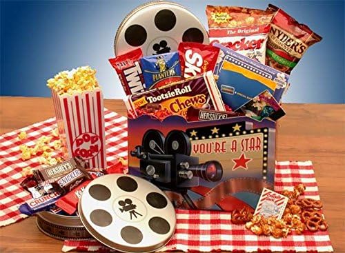 Movie Night Gift Superstar Movie Night Gift Basket with Dominos Gift Card