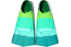 Foyinbet Kids Swim Fins,Short Kids Fins Youth Swimming Flippers for Lap Swimming Training for Children Girls Boys Beginners