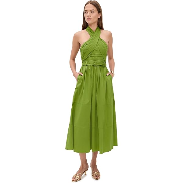Pact Organic Cotton Women's Fit & Flare Halter Dress Wedgewood at Amazon Women's Clothing store Pact Organic Cotton Women's Fit & Flare Halter Dress Wedgewood at Amazon Women's Clothing store