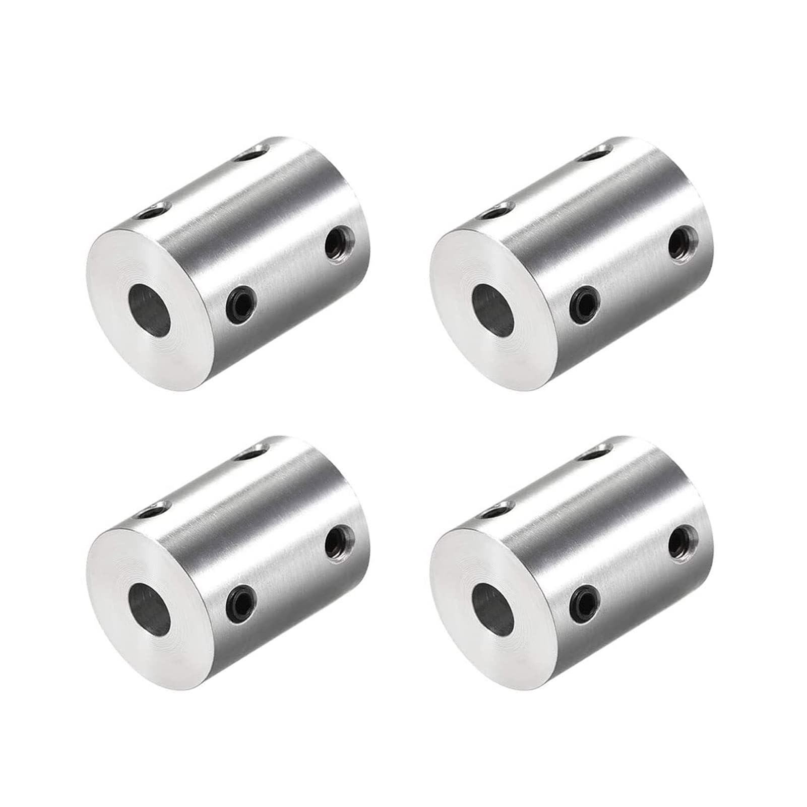TA-VIGOR Rigid Coupling 6mm to 6.35mm Bore, L25XD20 Aluminum Alloy Shaft Coupler Connector 4Pcs