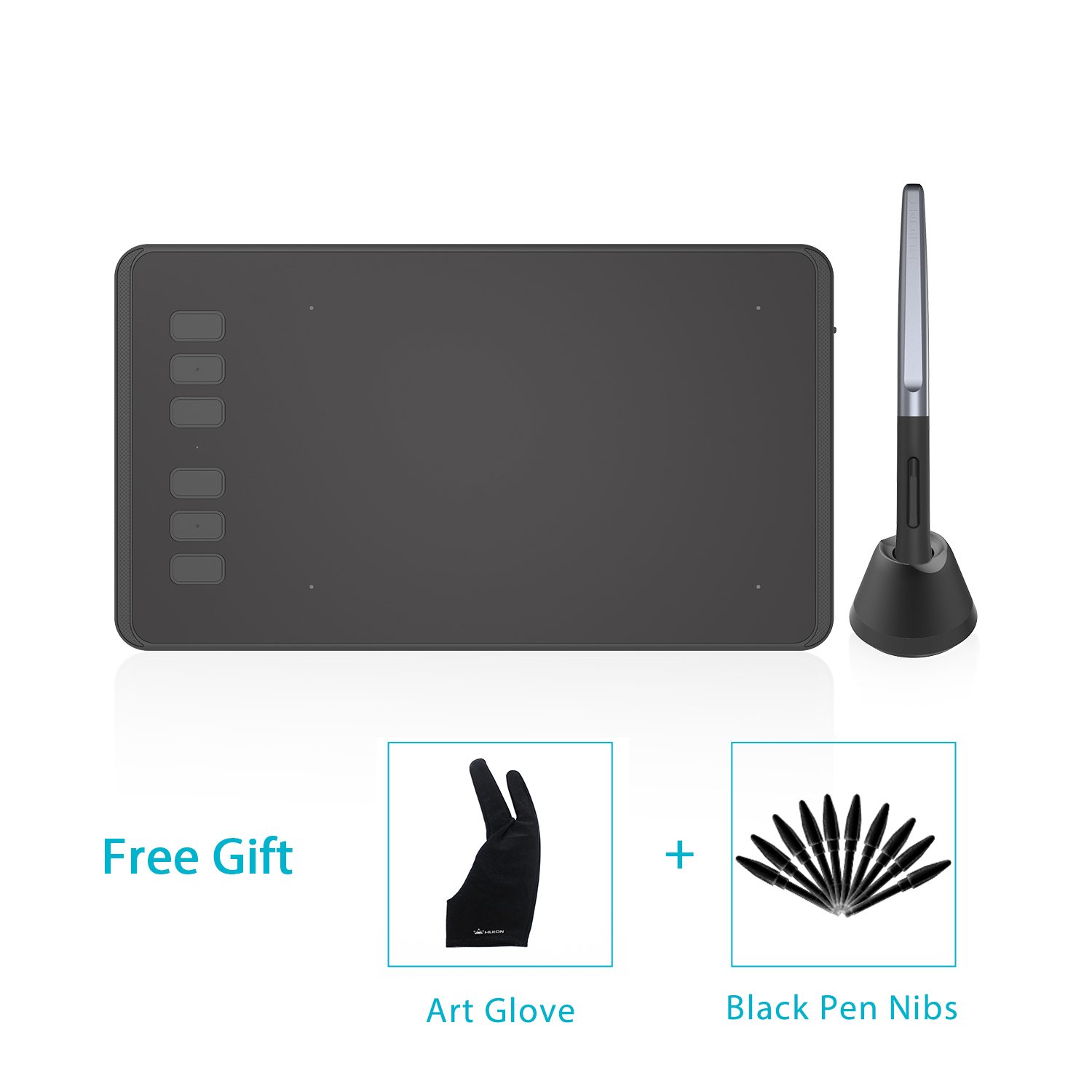 Huion HP Tableta Gráfica con Niveles de Sensibilidad a la Presión con