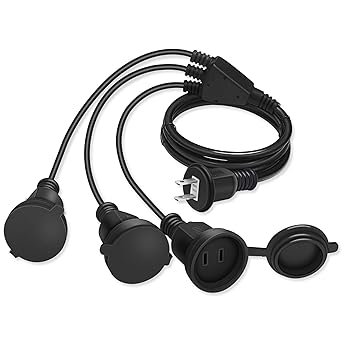 Amazon Hunda 防水 延長コード 2芯 分配コード 3分配 3分岐pse認証 1 5m 7 5a エコ 屋外 電源 延長ケーブル 産業 研究開発用品 産業 研究開発用品 通販