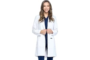 Dagacci Medical Uniform 35" Unisex Lab Coat White XS to 2XL