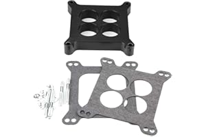 1inch Carburetor Gaskets Aluminum Alloy Gasket Base Ported Phenolic Carburetor Spacer 4bbl SBC BBC BB with Screws Rings
