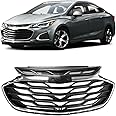 CAREONLINE New Front Bumper Grille Upper Assembly Black Compatible with 2019-2021 Ch-e-vrol-et Cruz-e Replac OE:42674397 42679306