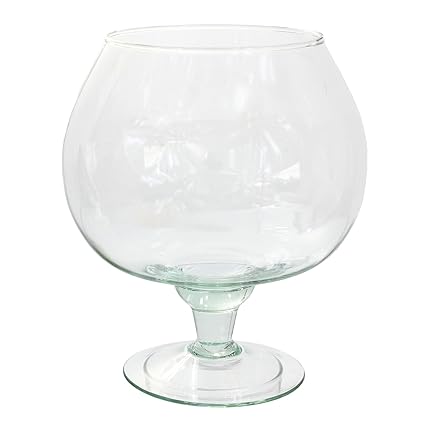 Home Decoration Large Brandy Glass 1 5 Ltr Bowl Vase Decorative