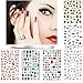Holiday DIY Water Transfer Nail Art Stickers, Nail Beauty Decals Water-Slide for Women Girls Kids, Fake Temporary Nail Wraps Gift, 6 sheets Perfect Dress up for Nails