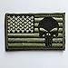SpaceAuto USA American Flag Skull Military Army Tactical Morale Badge Hook & Loop Decorative Patch 3.15