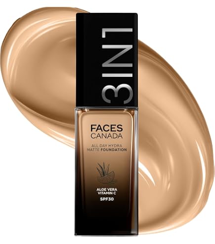 Amazon.com : FACESCANADA All Day Hydra Matte Foundation with SPF