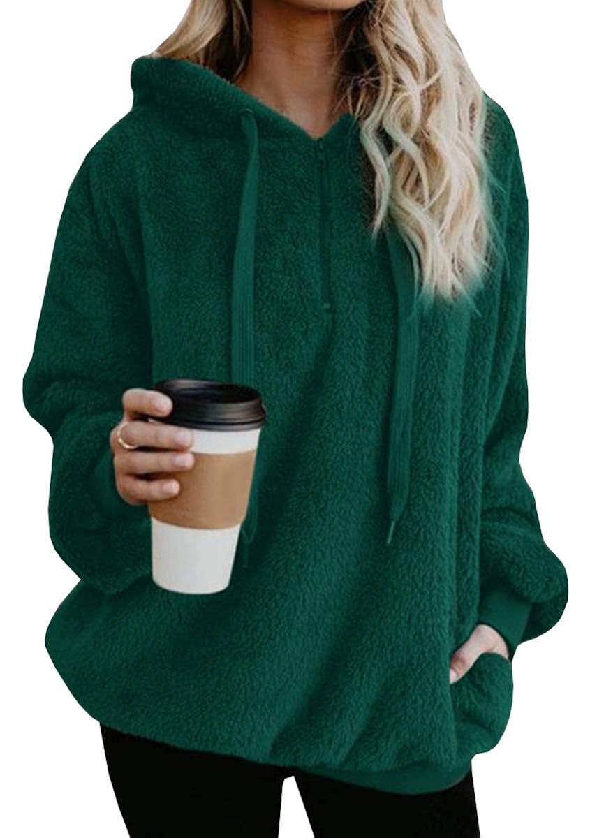 4 Zip Up Sherpa Pullover Hoodies 