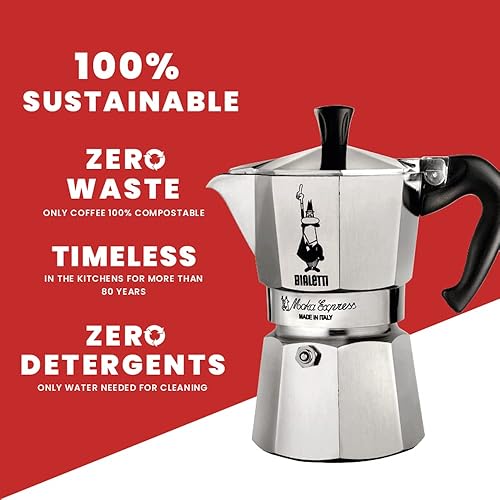 Bialetti Moka Express: Iconic Stovetop Espresso Maker, Makes