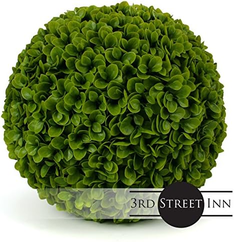Jasper Topiary Ball - 19" Artificial Topiary Plant - Wedding Decor - Indoor/Outdoor Artificial Plant Ball - Topiary Tree Substitute (4, Jasper)