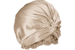 BLISSY Silk Bonnet For Sleeping For Long And Curly Hair - 100% Pure Mulberry Silk 22 Momme 6a High-grade Fibers