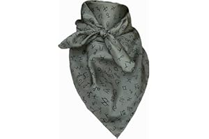 Wyoming Traders 100% Silk Cowboy Bandana Wild Rag Brands Print Scarf 34.5" 42" Multiple Colors