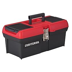 CRAFTSMAN Tool Box, Lockable, 16 in., Red/Black