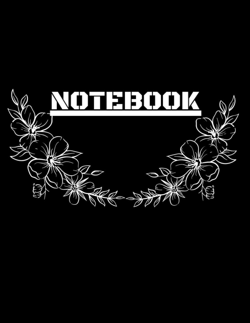 Notebook: Simple Notebook to Write Down Your Thoughts ,Black Cover (8.5 x11 inches) With 400 Pages Lined Paper