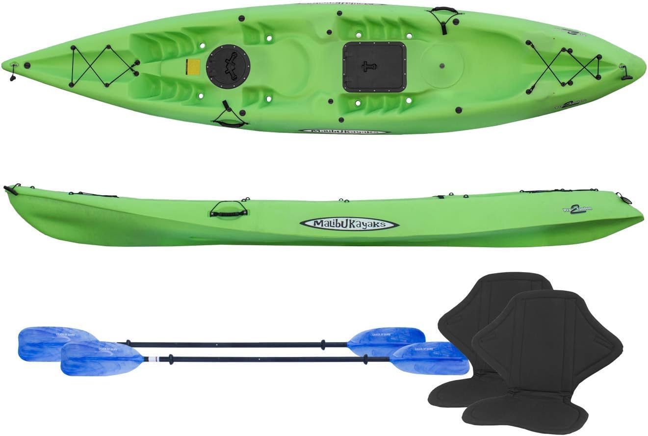 Malibu Kayaks Pro 2 Tandem Recreation Package Sit on Top Kayak
