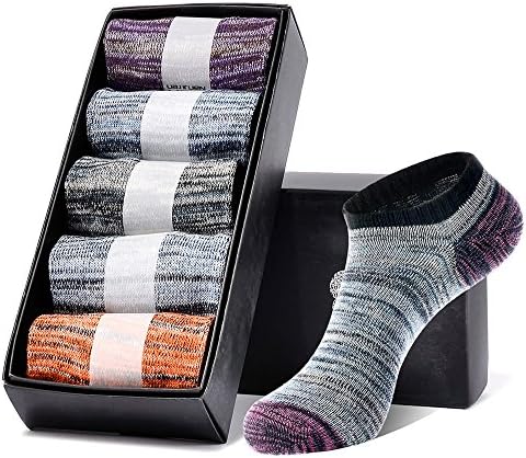 BILONG 5 Pair Men Formal Dress Trouser Socks Mid Calf Cotton Blend