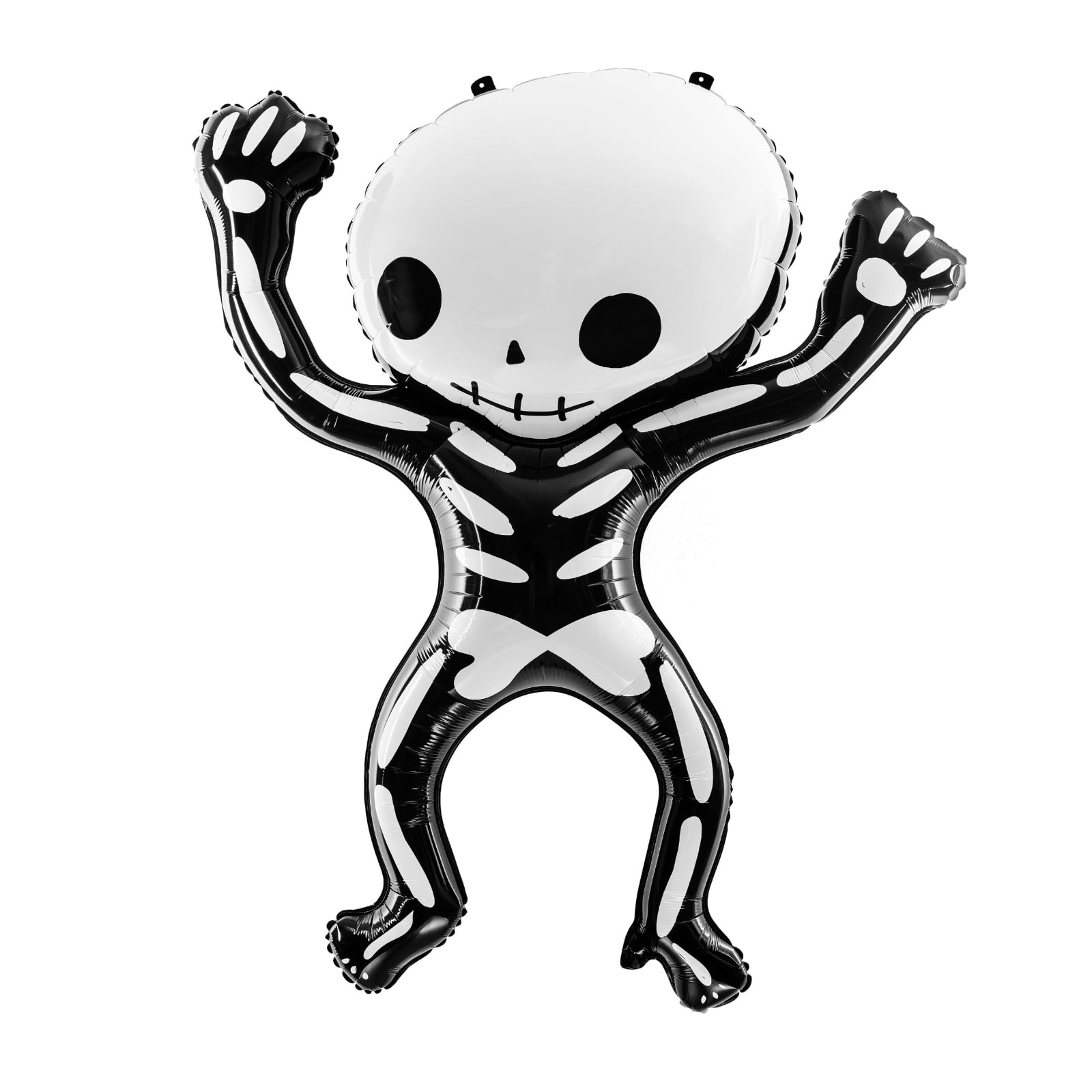 Generic Skeleton Aluminium Balloon 84 x 10 cm White and Black