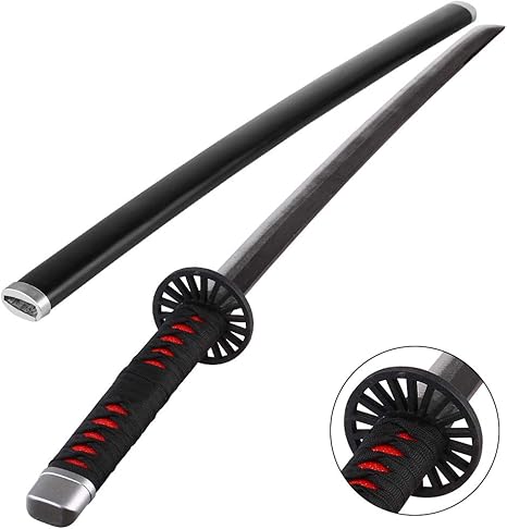 mannico 竈門炭治郎 刀 鬼滅の刃 炭治郎 日輪刀 かまど たんじろう にちりんとう コスプレ かたな きめつのやいば 纯木 日本刀 模造刀 木刀 鬼殺隊 柱 きめつのやいば刀 丸形鞘 木製 鬼滅の刃刀 剣 模擬刀 武器 グッズ コレクション 竈門炭治郎刀 a番