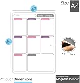 The Magnet Shop TMS A4 Magnetic Weekly Planner Whiteboard 30x21cm view 2